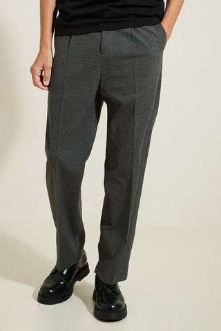 Pantalon large - Gris