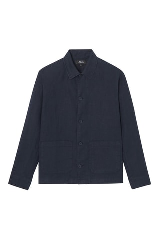 Veste en lin - Bleu nuit