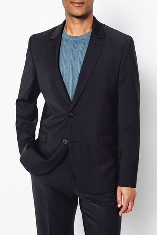 Veste en laine - Bleu foncé