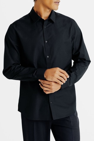 Chemise slim - Noir