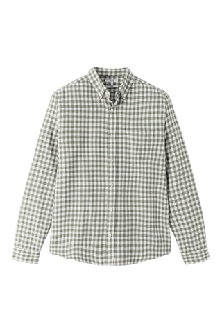 Chemise regular en coton biologique - Vert clair