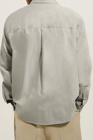 Chemise oversize - Gris clair