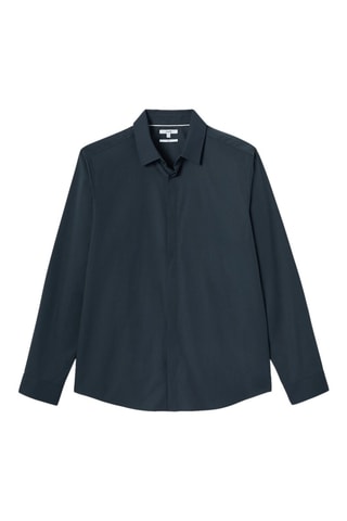 Chemise slim - Bleu marine