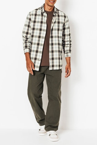 Chemise regular en coton biologique - Ecru