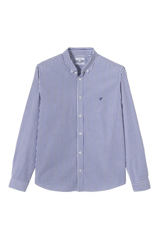 Chemise regular en coton biologique - Bleu marine