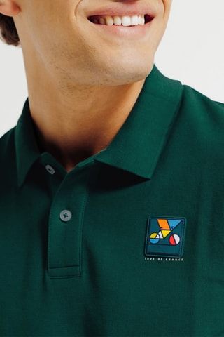 Polo regular en coton biologique Tour de France - Vert