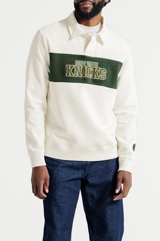 Polo regular New York Knicks NBA - Ecru
