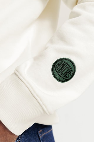 Polo regular New York Knicks NBA - Ecru