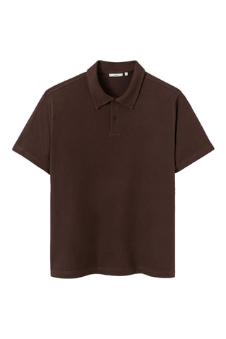 Polo en coton biologique - Marron