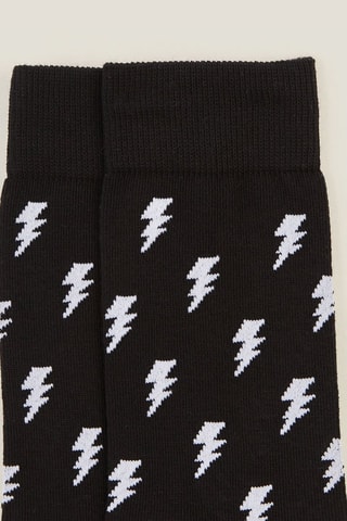 Chaussettes en coton biologique - Noir