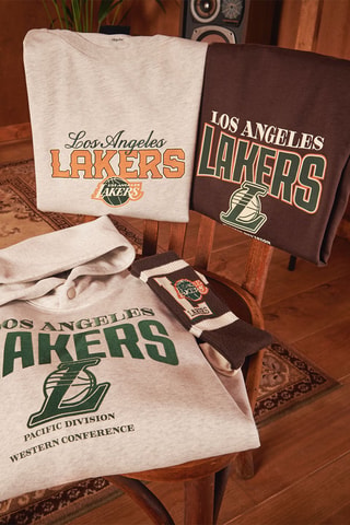 Chaussettes en coton biologique Los Angeles Lakers NBA - Marron