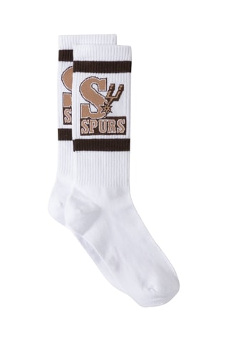Chaussettes en coton biologique San Antonio Spurs NBA - Blanc
