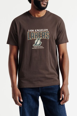 T-shirt regular Los Angeles Lakers NBA - Marron
