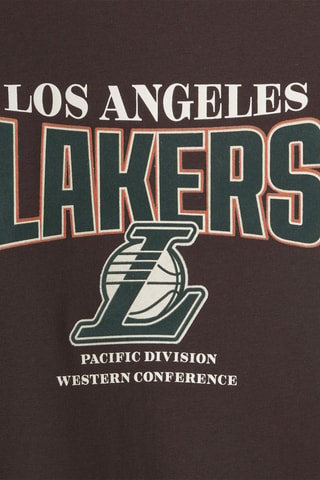 T-shirt regular Los Angeles Lakers NBA - Marron