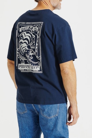 T-shirt relax - Bleu marine