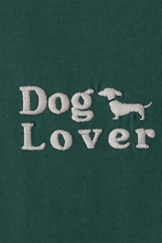 T-shirt regular en coton biologique - Vert foncé