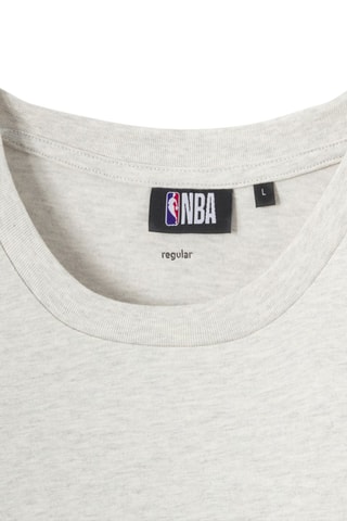 T-shirt en coton biologique Milwaukee Bucks NBA - Beige