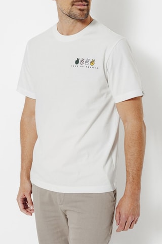 T-shirt regular en coton biologique Tour de France - Blanc