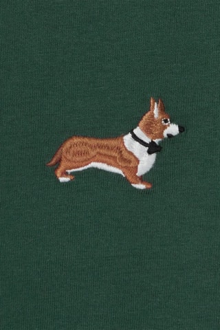 T-shirt regular en coton biologique - Vert foncé