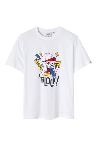 T-shirt regular en coton biologique Tour de France - Blanc
