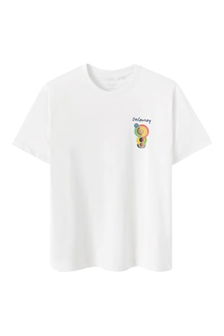T-shirt regular en coton biologique Robert Delaunay - Ecru