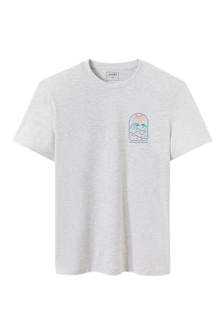 T-shirt slim - Gris clair