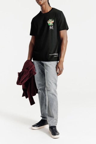 T-shirt regular en coton biologique Marcestel - Noir