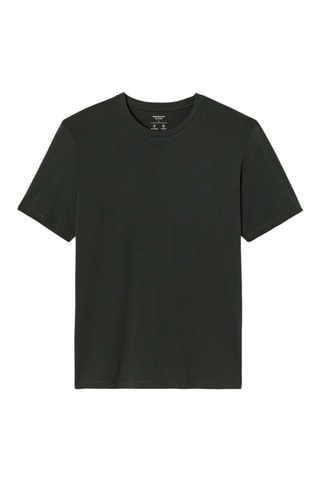 T-shirt regular en coton biologique - Kaki