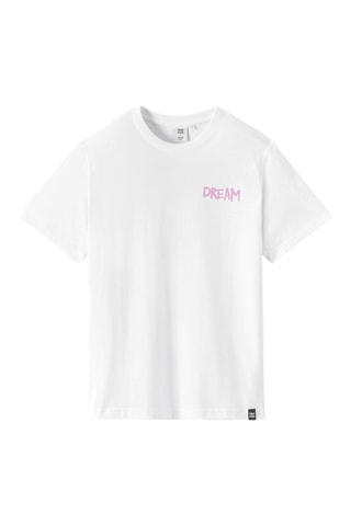 T-shirt regular en coton biologique Tvboy - Blanc