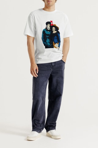 T-shirt relaxed en coton biologique Tvboy - Blanc