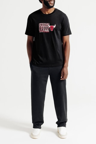 T-shirt regular en coton biologique Chicago Bulls NBA - Anthracite