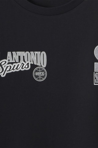 T-shirt relaxed en coton biologique San Antonio Spurs NBA - Noir