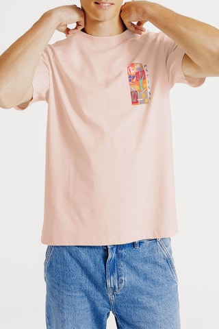 T-shirt regular en coton biologique Henri Matisse - Rose