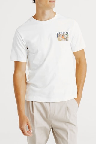 T-shirt regular en coton biologique Robert Delaunay - Ecru