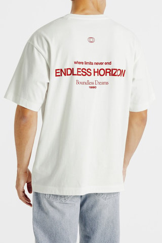 T-shirt relaxed - Blanc