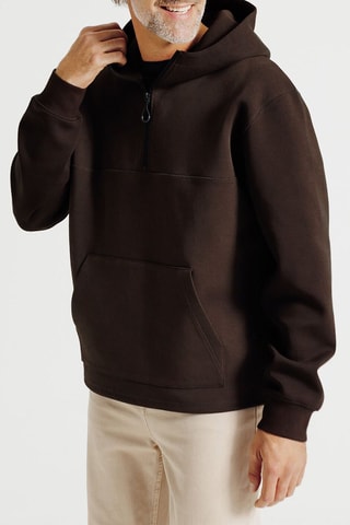 Sweat à capuche - Marron foncé
