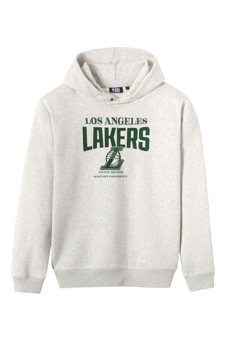 Sweat à capuche Los Angeles Lakers NBA - Beige chiné