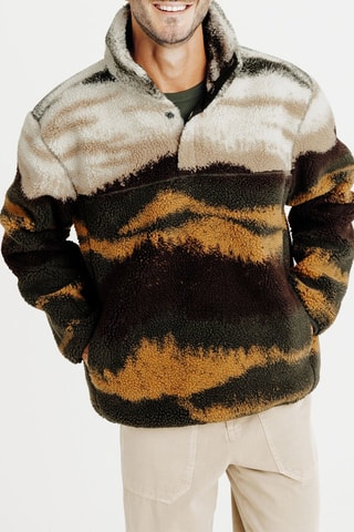 Sweat - Blanc et marron