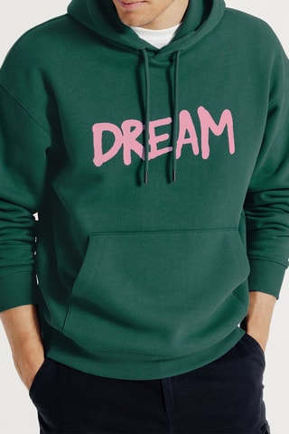 Sweat à capuche Tvboy - Vert foncé