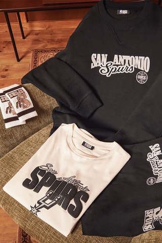 Sweat en coton biologique San Antonio Spurs NBA - Gris