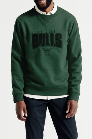 Sweat en coton biologique Chicago Bulls NBA - Vert foncé