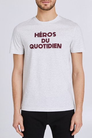 T-shirt regular - Gris clair
