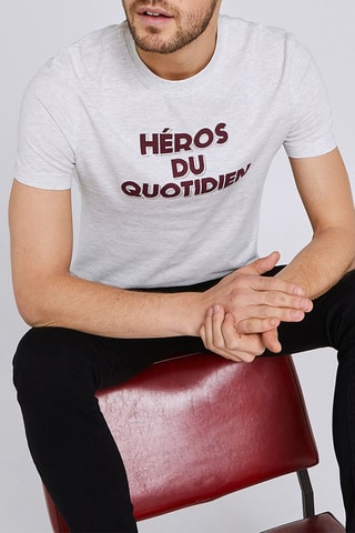 T-shirt regular - Gris clair