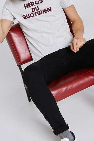 T-shirt regular - Gris clair