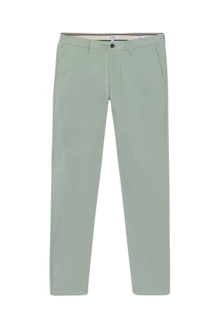 Chino slim en coton biologique- Vert clair - Longueur 30