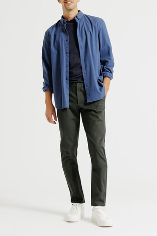 Chino slim - Vert foncé - Longueur 34