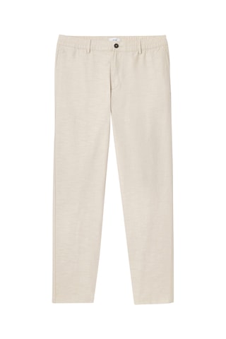 Chino tapered en lin - Beige