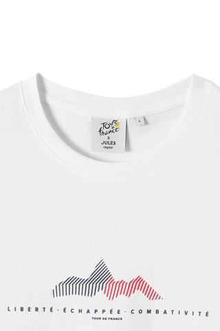 T-shirt regular en coton biologique - Tour de France - Blanc