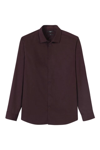 Chemise slim - Bordeaux