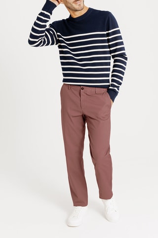 Chino droit - Marron - Longueur 34